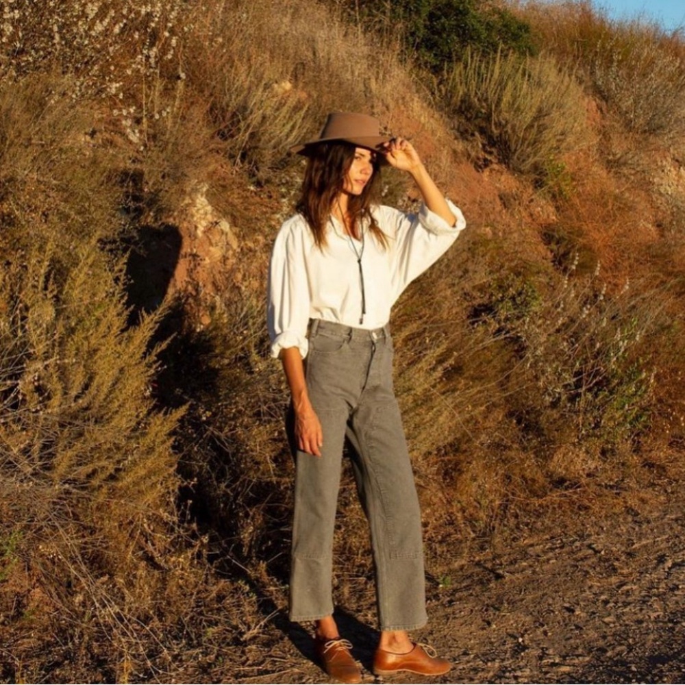 Jesse Kamm Patchfront Handy Andy Pants in Smokey Grey